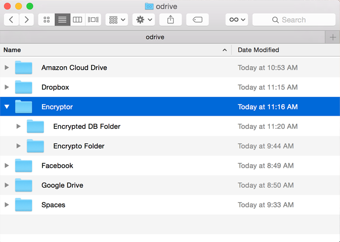 Have as many encrypted folders as you want on any storage