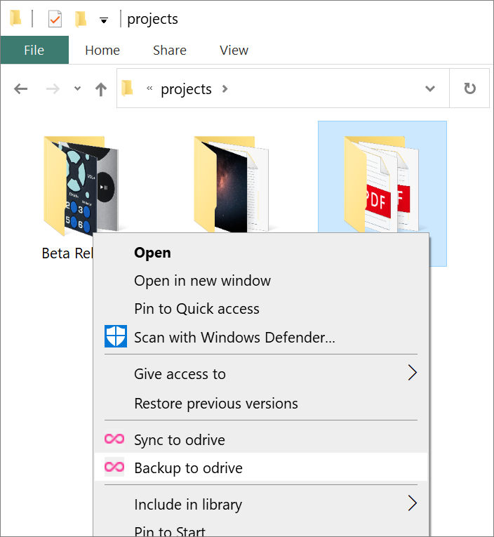 Choose any folder on your computer to back up